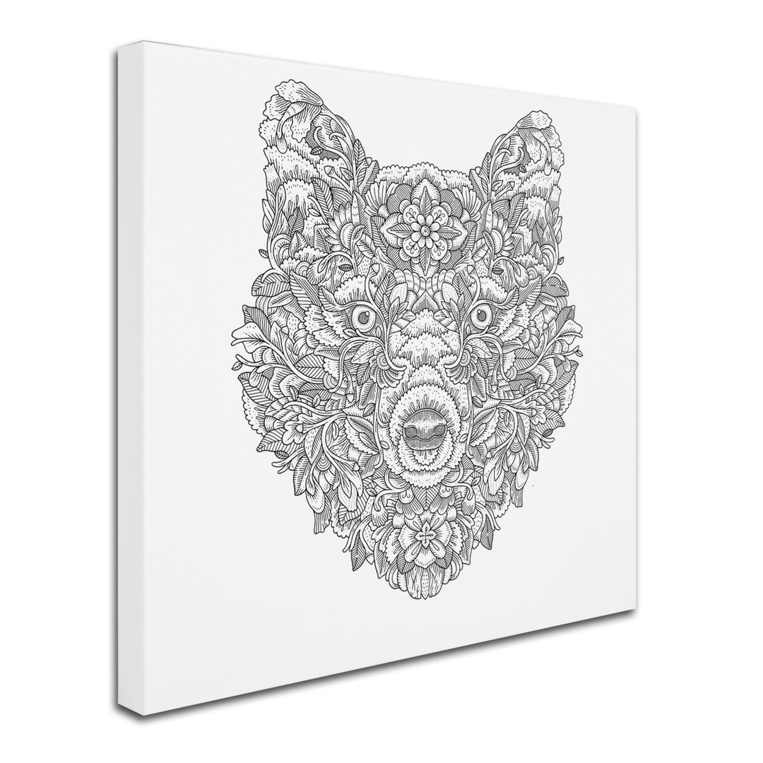 Filippo Cardu Blooming Wolf Huge Canvas Art 35 x 35 Image 3
