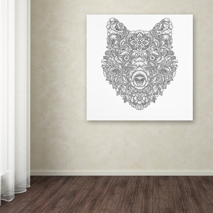 Filippo Cardu Blooming Wolf Huge Canvas Art 35 x 35 Image 4