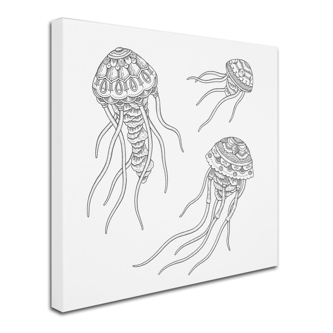 Filippo Cardu Jellyfish Family Huge Canvas Art 35 x 35 Image 3