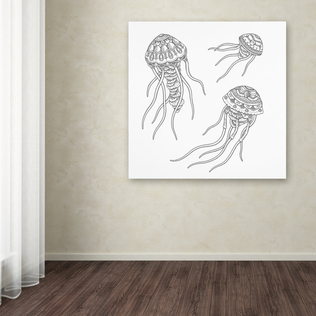 Filippo Cardu Jellyfish Family Huge Canvas Art 35 x 35 Image 4