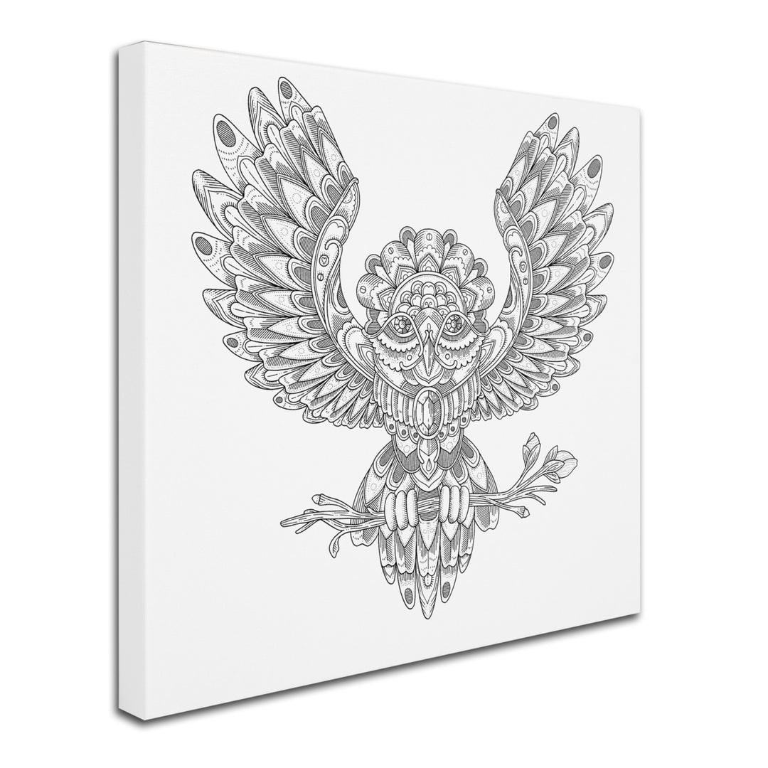 Filippo Cardu Jewel Owl Huge Canvas Art 35 x 35 Image 3