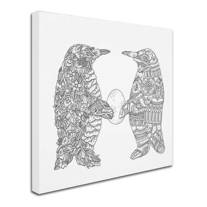 Filippo Cardu Penguin Lovers Huge Canvas Art 35 x 35 Image 3