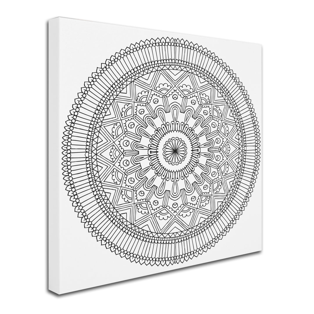 Hello Angel Mandala II Huge Canvas Art 35 x 35 Image 3