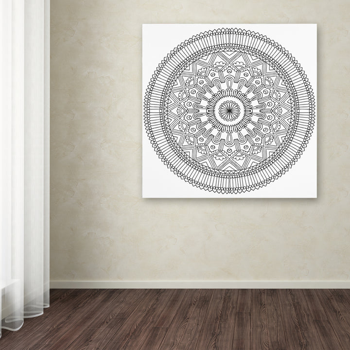 Hello Angel Mandala II Huge Canvas Art 35 x 35 Image 4