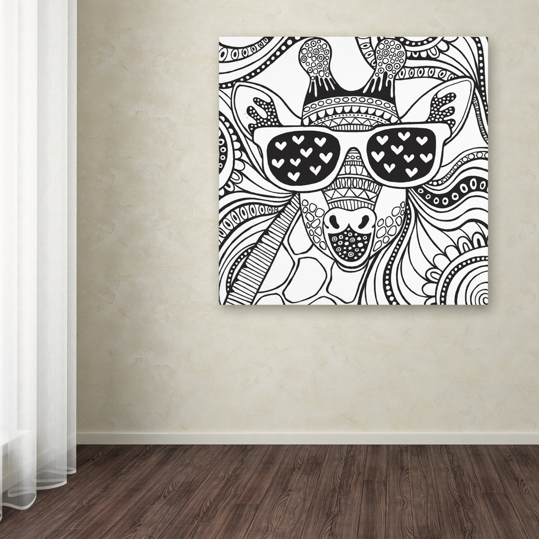 Hello Angel Cool Giraffe Huge Canvas Art 35 x 35 Image 4