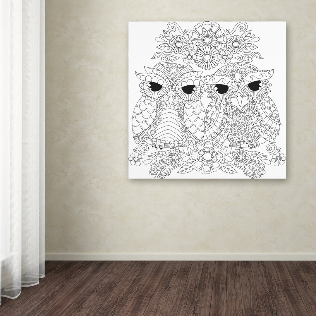 Hello Angel Night Owls 5 Huge Canvas Art 35 x 35 Image 4