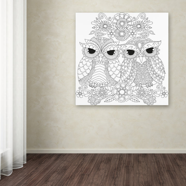 Hello Angel Night Owls 5 Huge Canvas Art 35 x 35 Image 4
