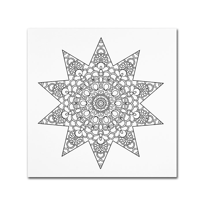 Kathy G. Ahrens Being Silly Mandala Huge Canvas Art 35 x 35 Image 1