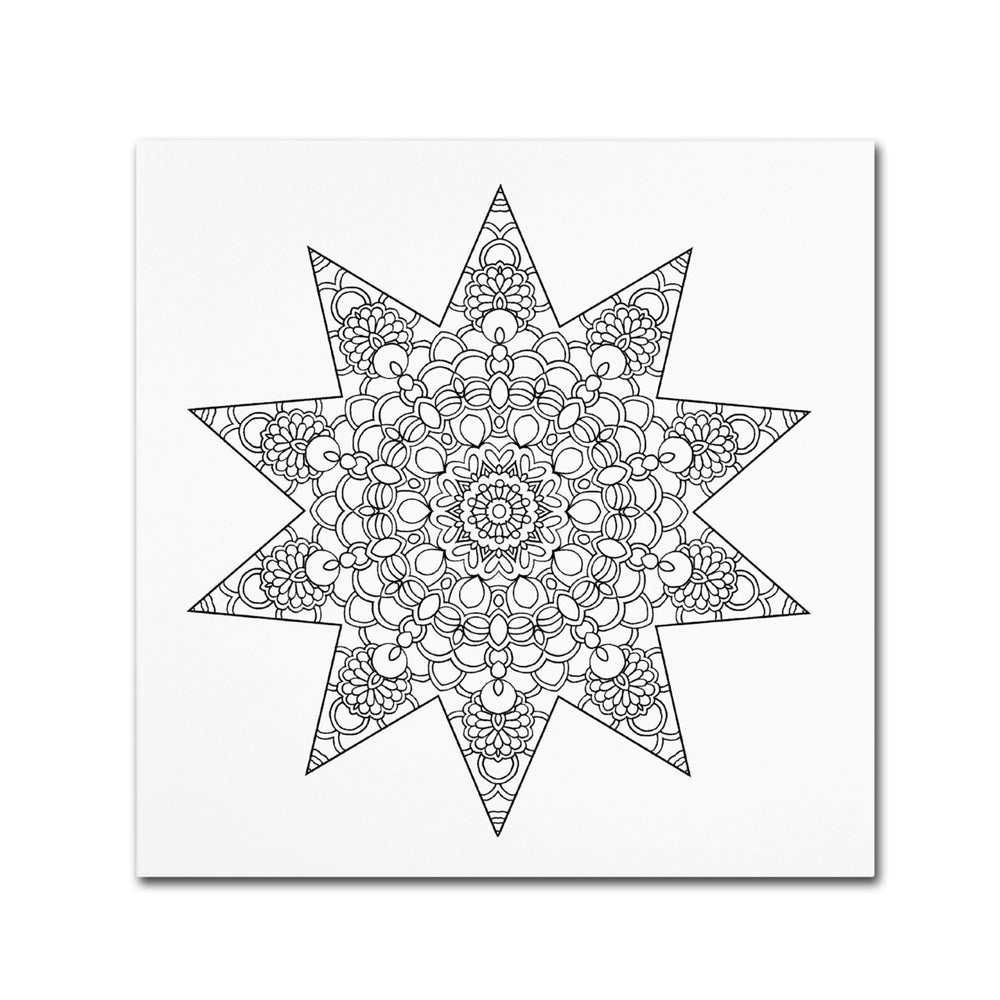 Kathy G. Ahrens Being Silly Mandala Huge Canvas Art 35 x 35 Image 2