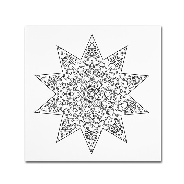 Kathy G. Ahrens Being Silly Mandala Huge Canvas Art 35 x 35 Image 2