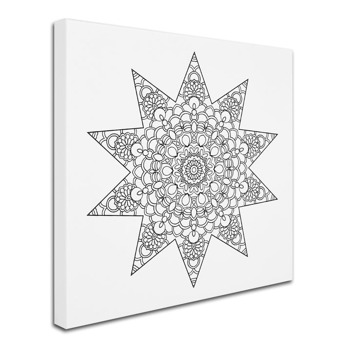 Kathy G. Ahrens Being Silly Mandala Huge Canvas Art 35 x 35 Image 3