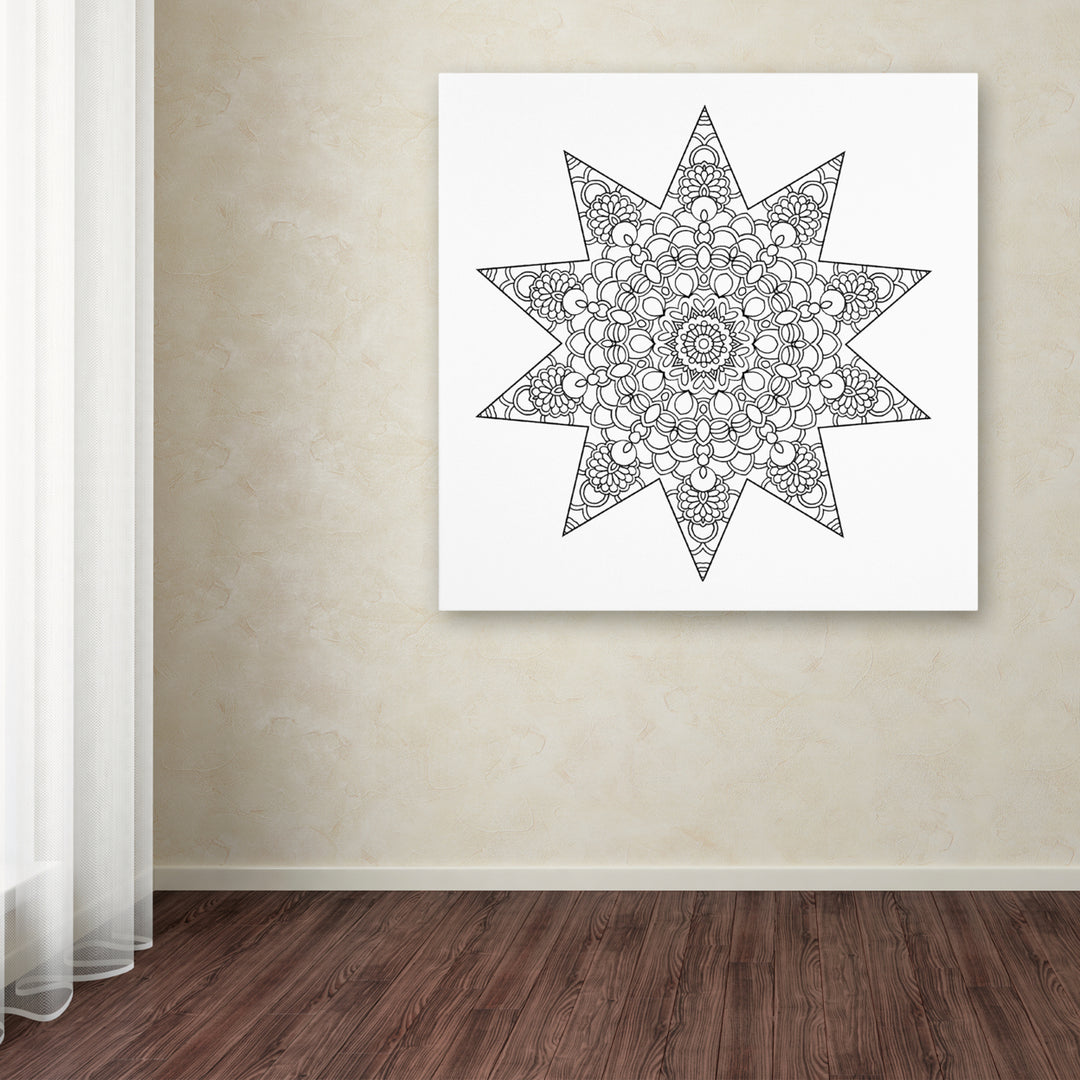 Kathy G. Ahrens Being Silly Mandala Huge Canvas Art 35 x 35 Image 4