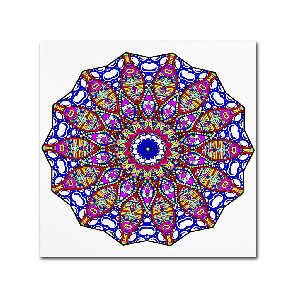 Kathy G. Ahrens Bubbles Mandala Overflowing Huge Canvas Art 35 x 35 Image 2