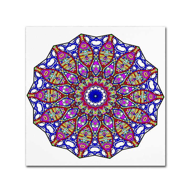 Kathy G. Ahrens Bubbles Mandala Overflowing Huge Canvas Art 35 x 35 Image 2