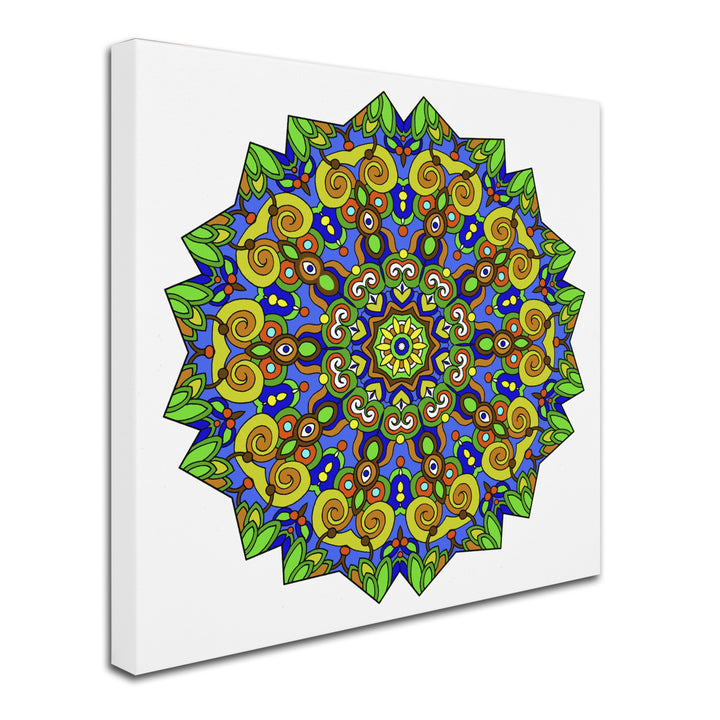 Kathy G. Ahrens Colorful Calming Mandala Huge Canvas Art 35 x 35 Image 3