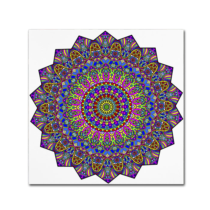 Kathy G. Ahrens Mystical Mandala Huge Canvas Art 35 x 35 Image 1