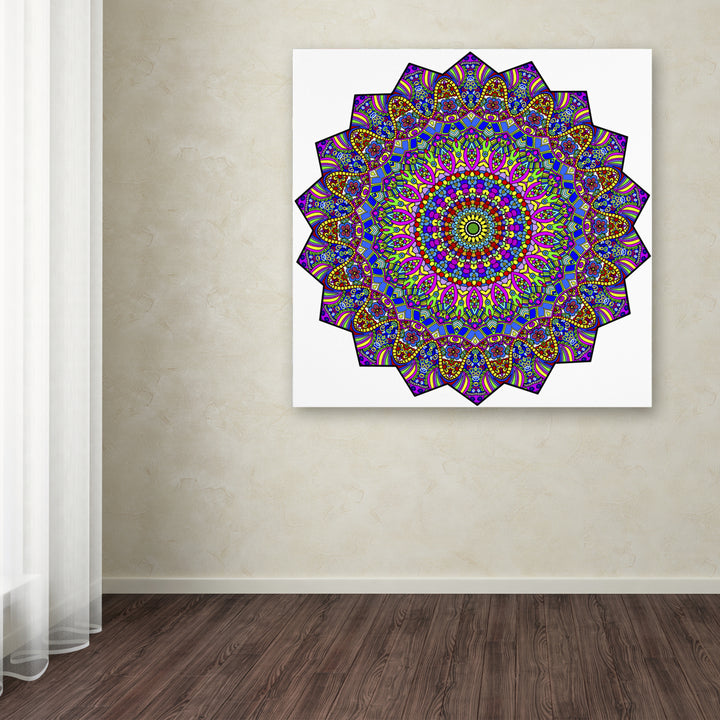 Kathy G. Ahrens Mystical Mandala Huge Canvas Art 35 x 35 Image 4
