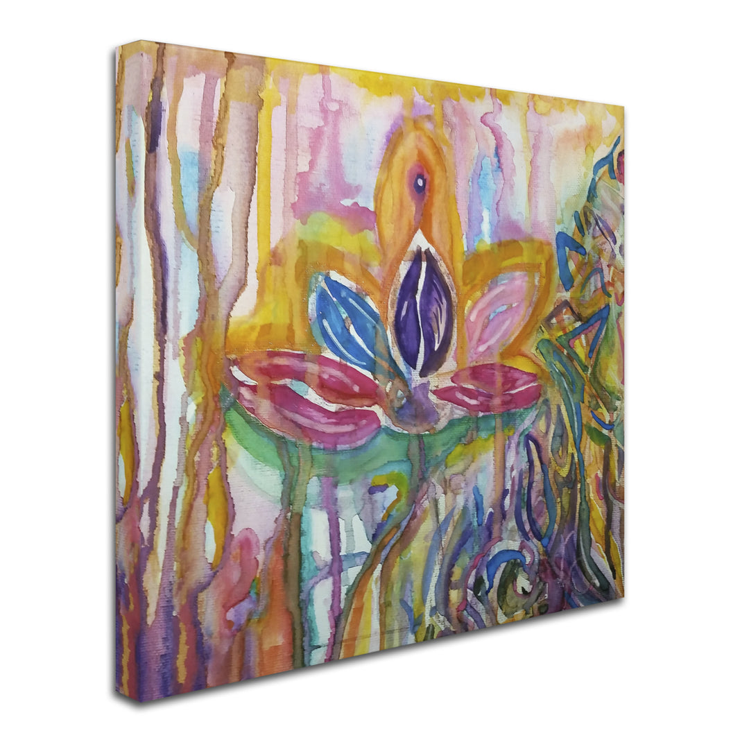 Lauren Moss Lotus Huge Canvas Art 35 x 35 Image 3