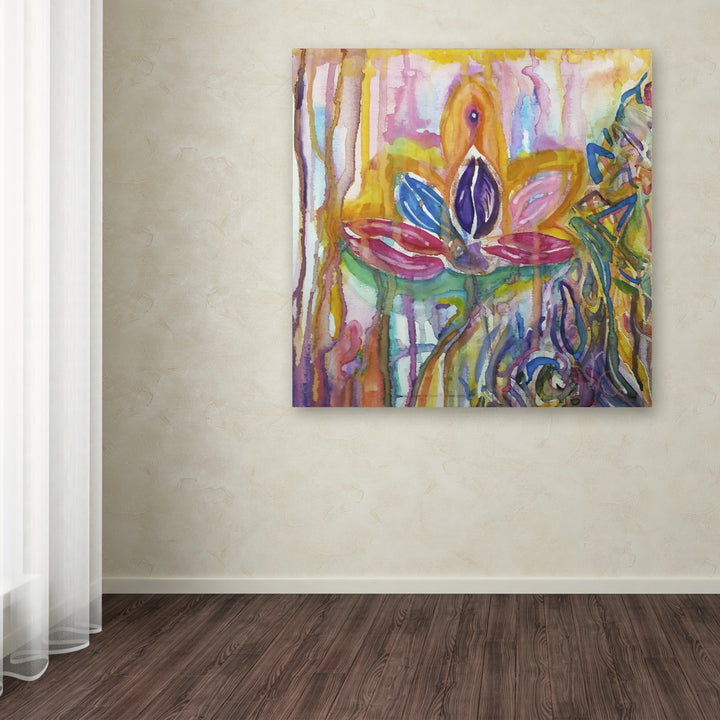Lauren Moss Lotus Huge Canvas Art 35 x 35 Image 4