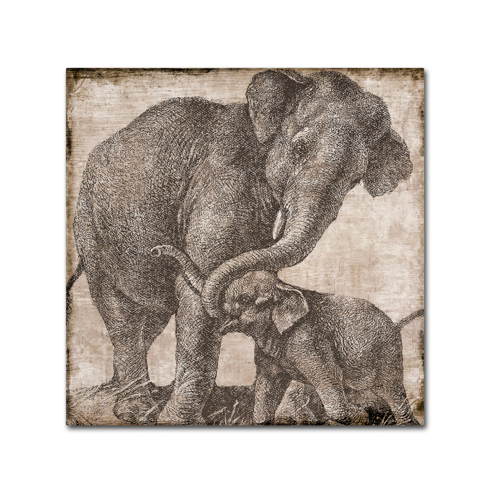 Color Bakery Elephant 2 Huge Canvas Art 35 x 35 Image 2