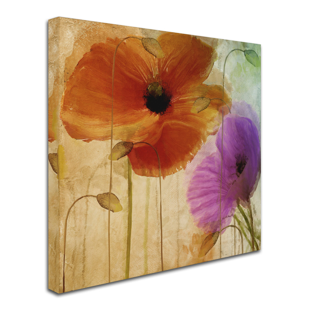 Color Bakery Penchant For Poppies II Huge Canvas Art 35 x 35 Image 3