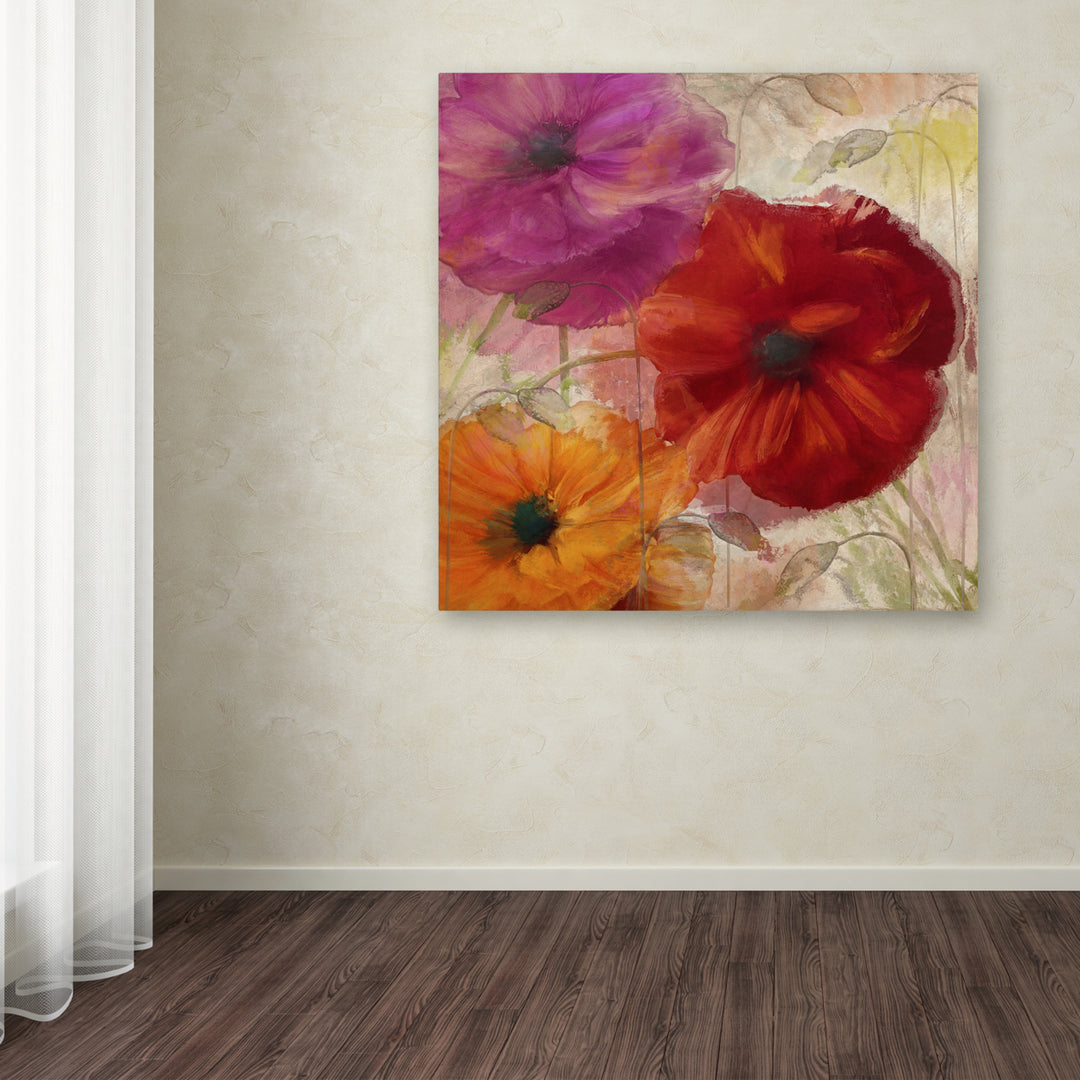 Color Bakery Penchant For Poppies I Huge Canvas Art 35 x 35 Image 4