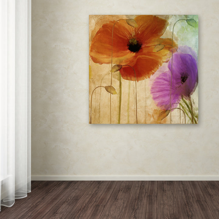 Color Bakery Penchant For Poppies II Huge Canvas Art 35 x 35 Image 4