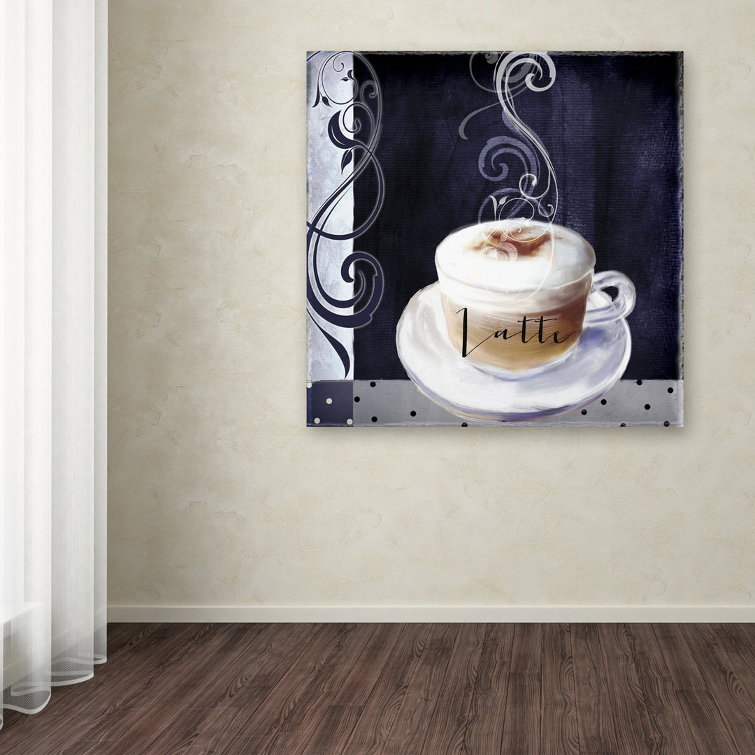 Color Bakery Cafe Blue II Huge Canvas Art 35 x 35 Image 4