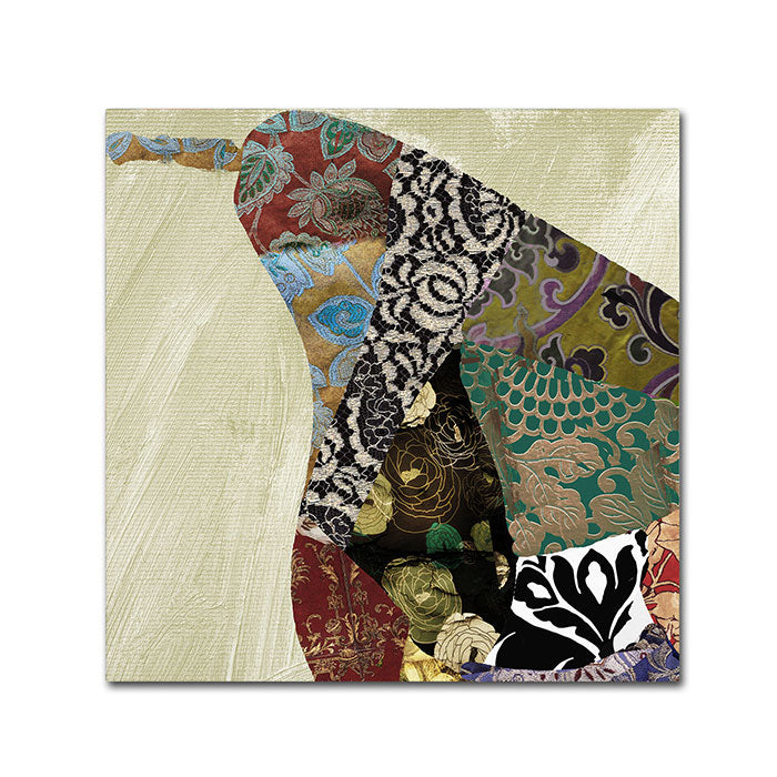Color Bakery Pear Brocade I Huge Canvas Art 35 x 35 Image 1