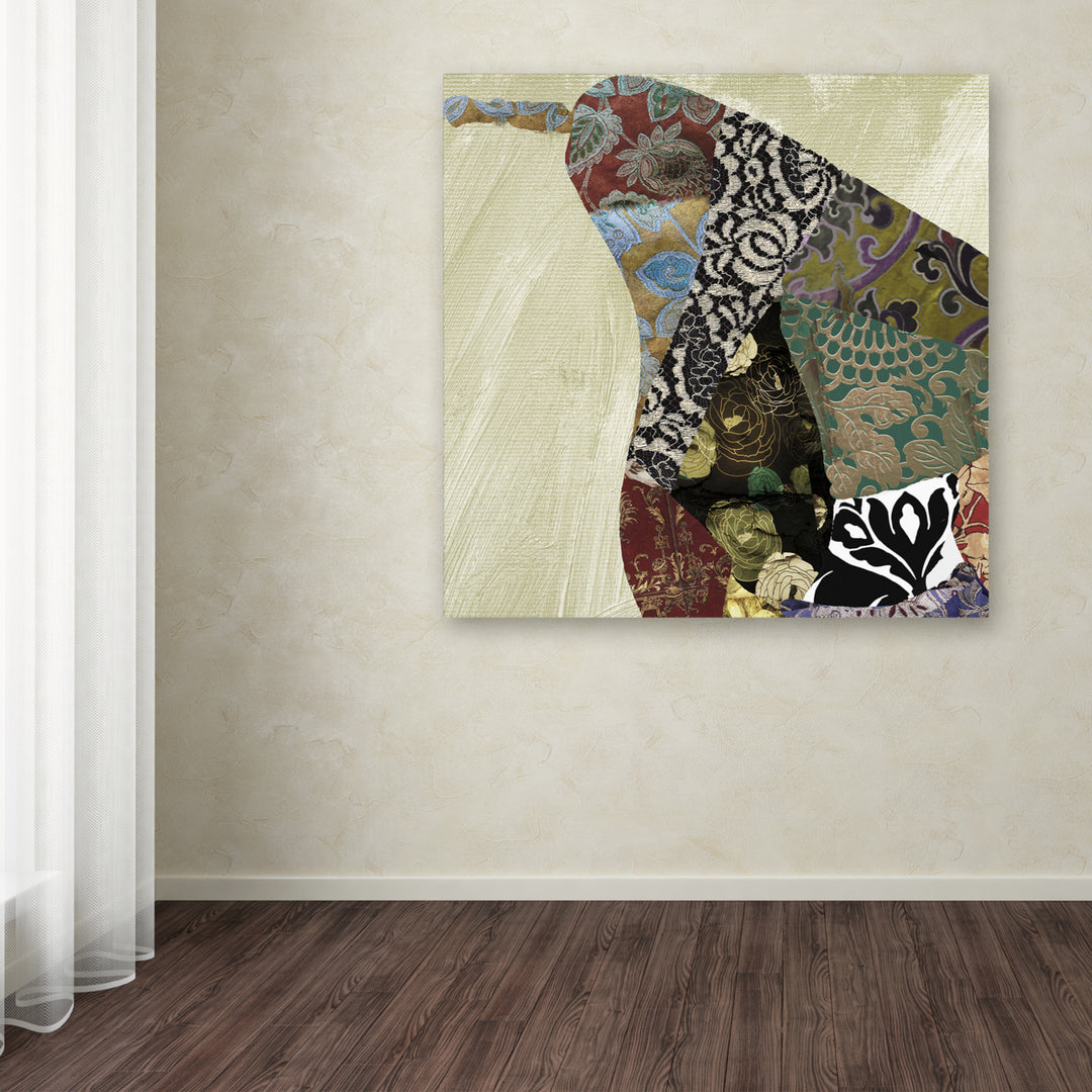 Color Bakery Pear Brocade I Huge Canvas Art 35 x 35 Image 4