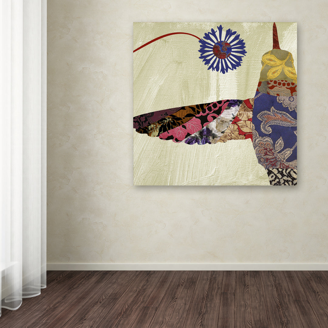Color Bakery Hummingbird Brocade I Huge Canvas Art 35 x 35 Image 4