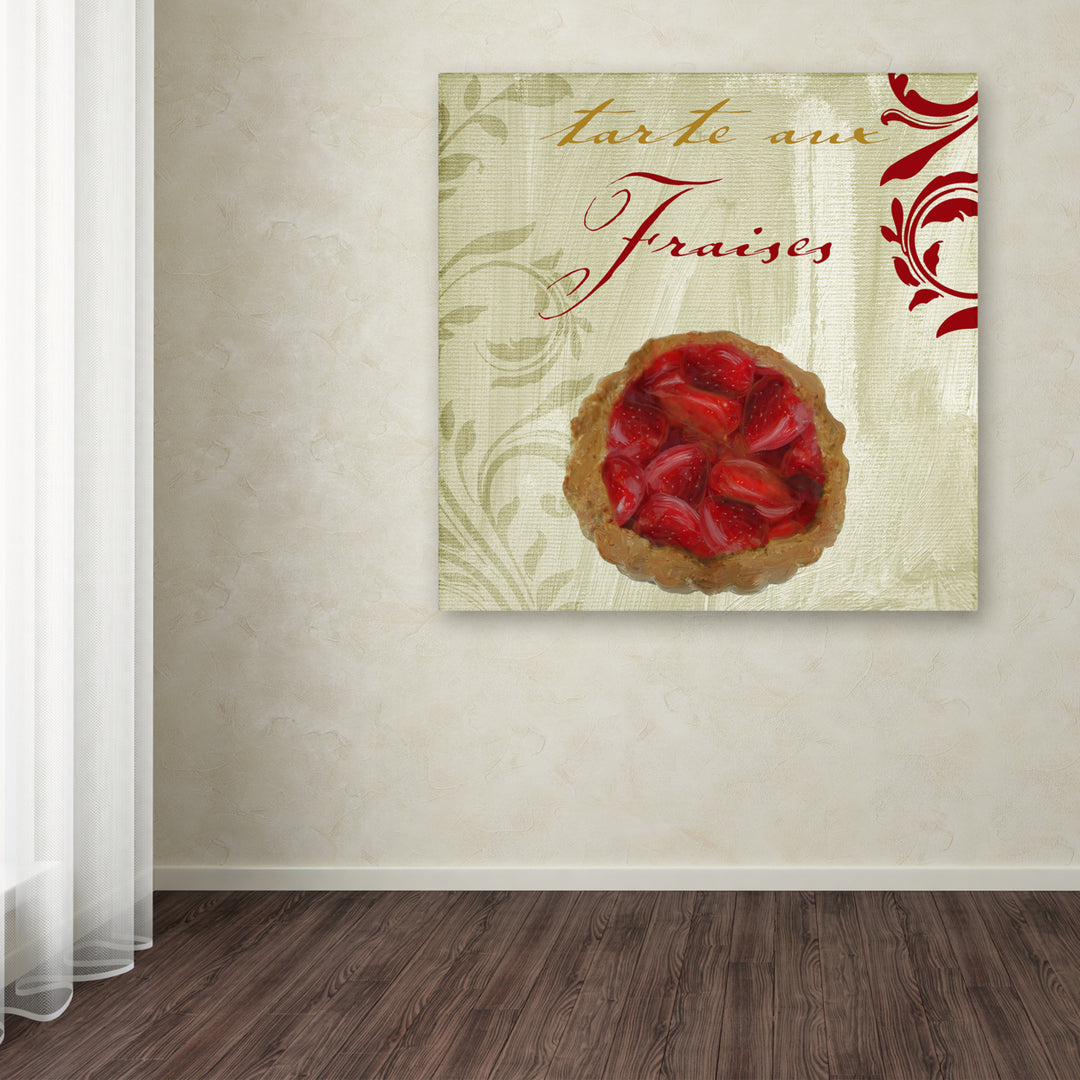 Color Bakery Tartes Francais Strawberry Huge Canvas Art 35 x 35 Image 4