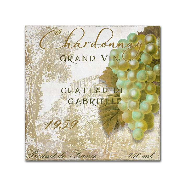 Color Bakery Grand Vin Chardonnay Huge Canvas Art 35 x 35 Image 1