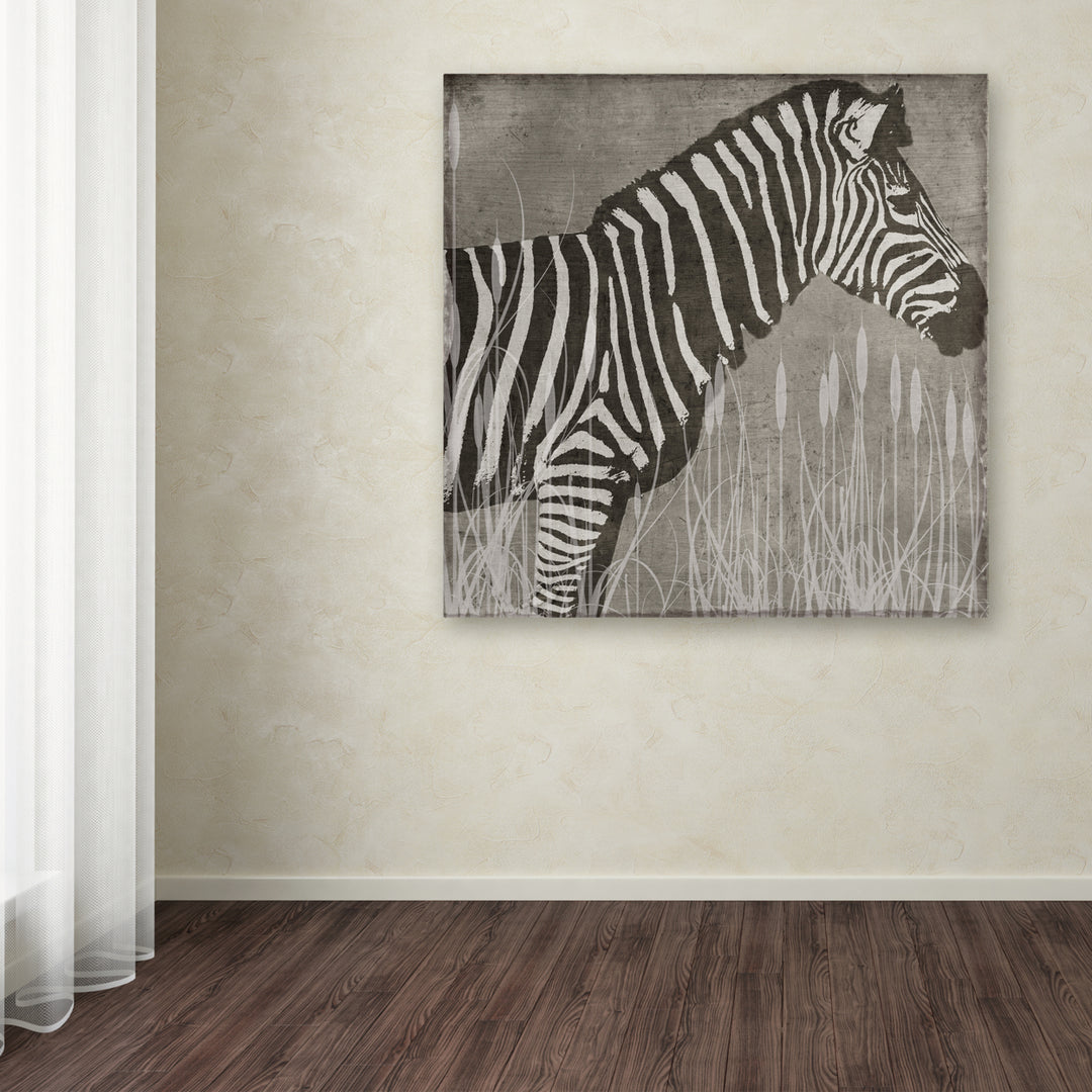 Color Bakery Zebra Huge Canvas Art 35 x 35 Image 4