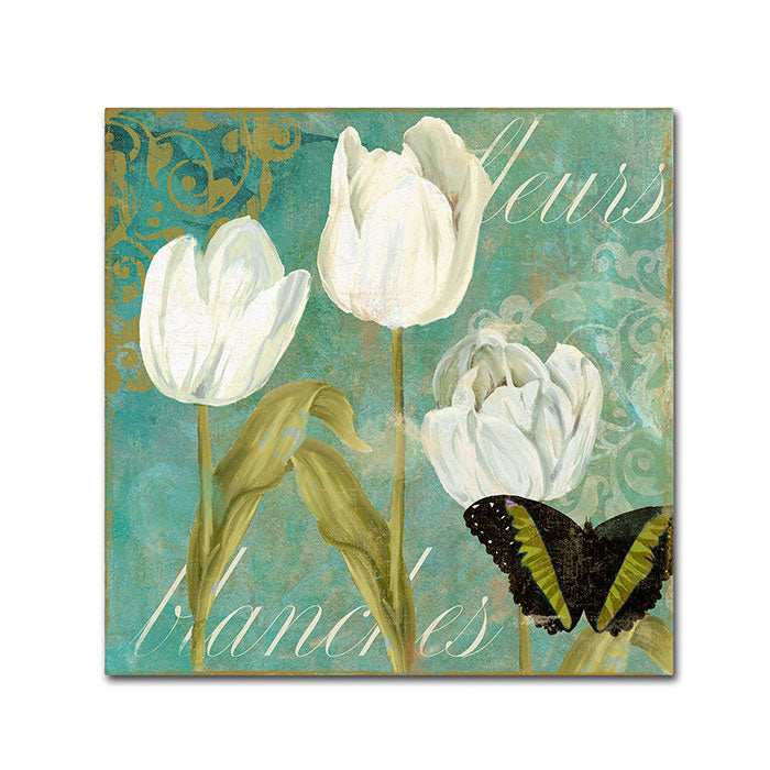 Color Bakery White Tulips I Huge Canvas Art 35 x 35 Image 1