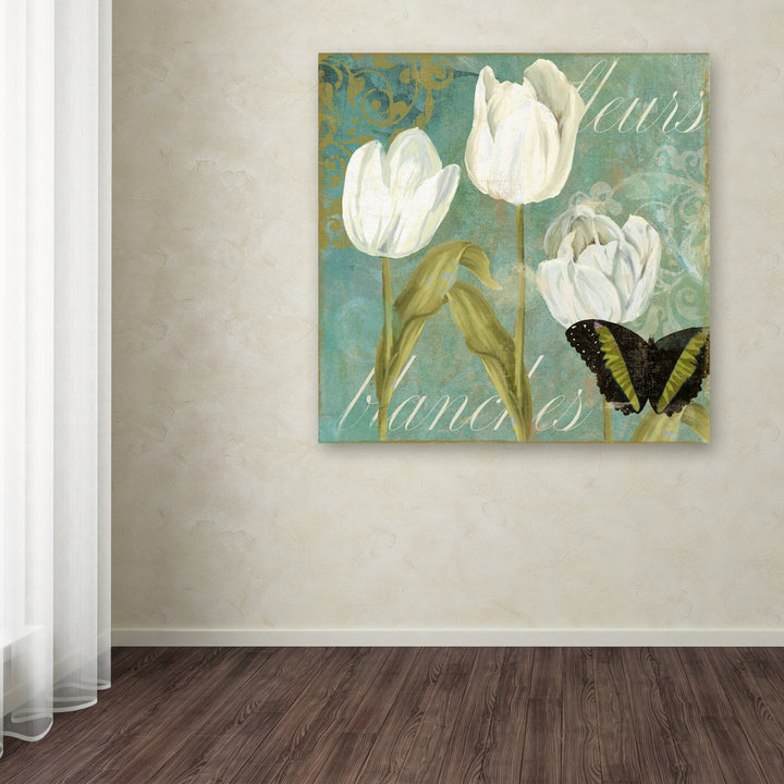 Color Bakery White Tulips I Huge Canvas Art 35 x 35 Image 4