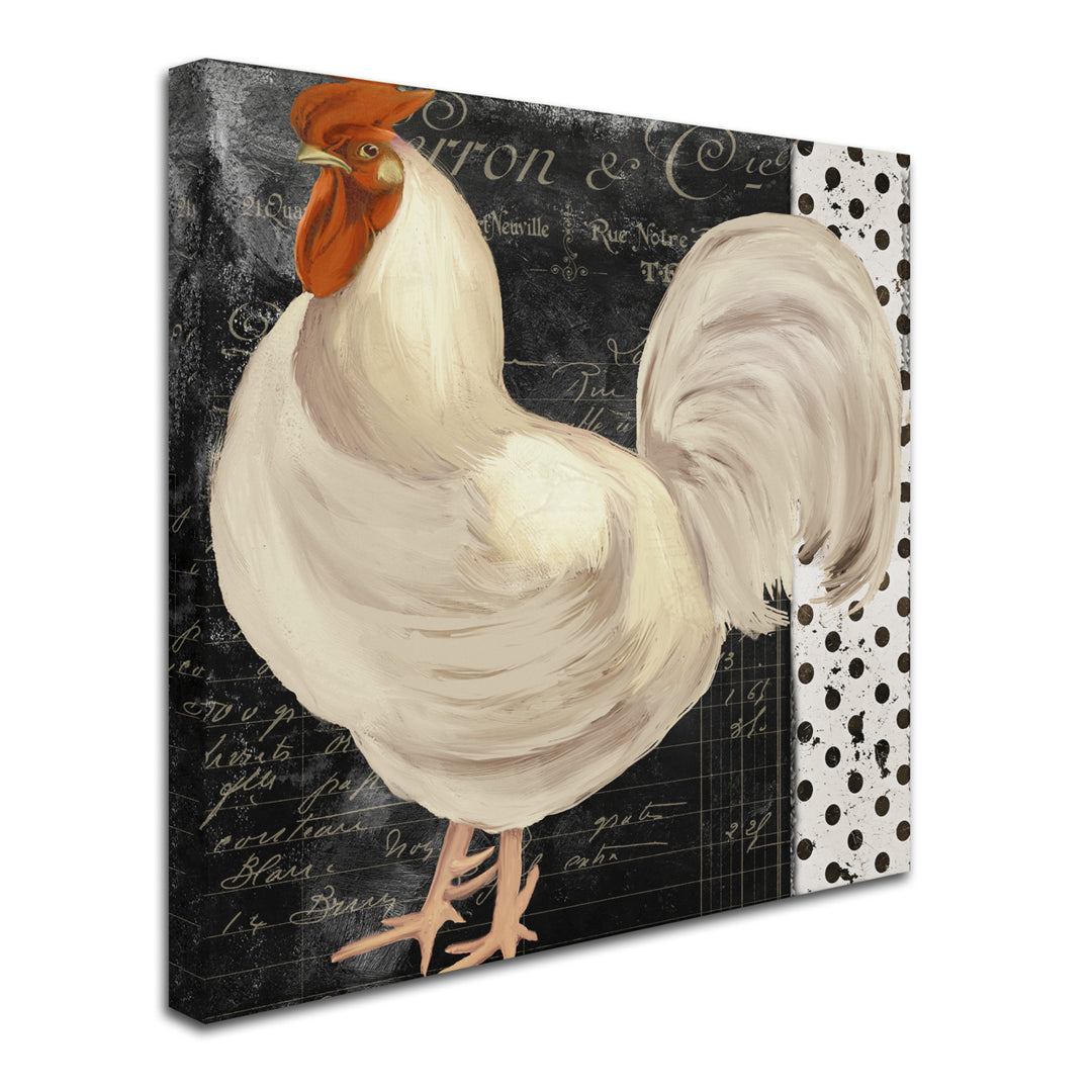 Color Bakery White Rooster Caf? II Huge Canvas Art 35 x 35 Image 3