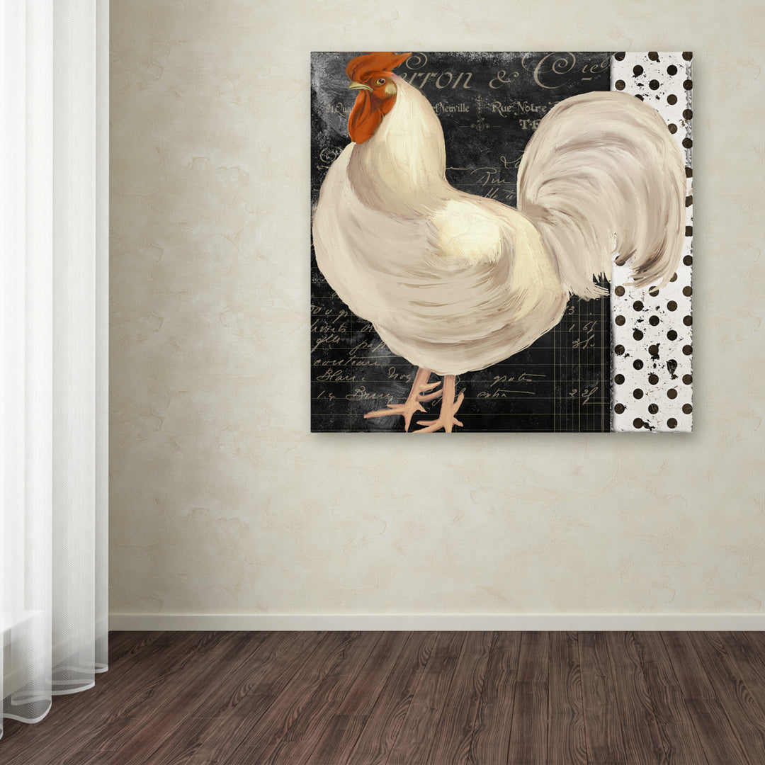 Color Bakery White Rooster Caf? II Huge Canvas Art 35 x 35 Image 4