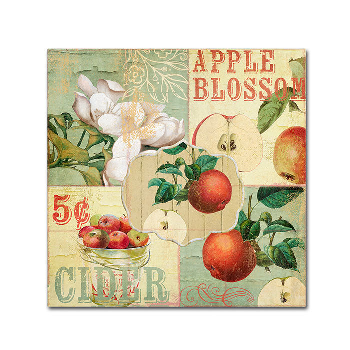 Color Bakery Apple Blossoms I Huge Canvas Art 35 x 35 Image 1