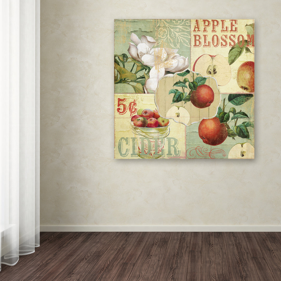Color Bakery Apple Blossoms I Huge Canvas Art 35 x 35 Image 4
