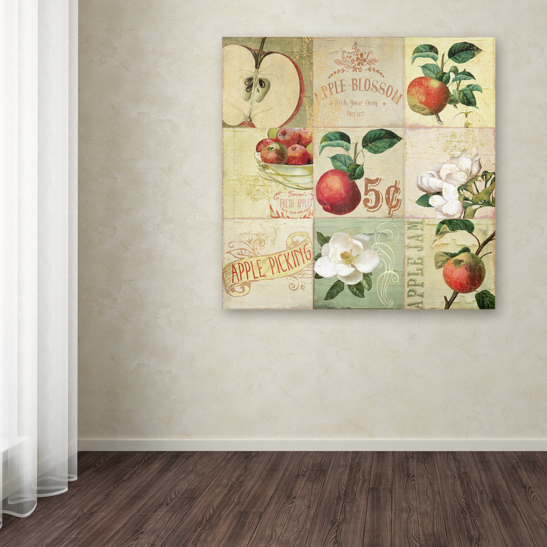 Color Bakery Apple Blossoms IV Huge Canvas Art 35 x 35 Image 4