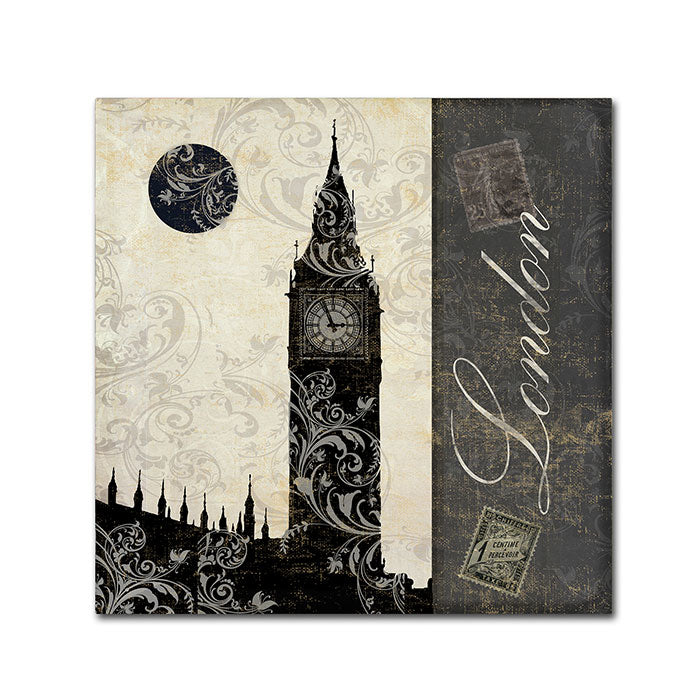 Color Bakery Moon Over London Huge Canvas Art 35 x 35 Image 1