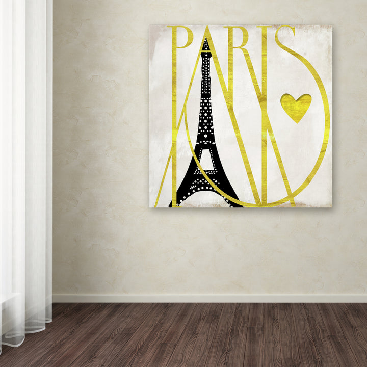 Color Bakery I Love Paris Huge Canvas Art 35 x 35 Image 4