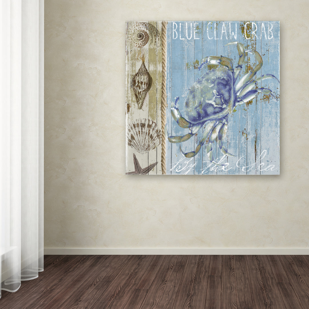 Color Bakery Blue Crab I Huge Canvas Art 35 x 35 Image 4