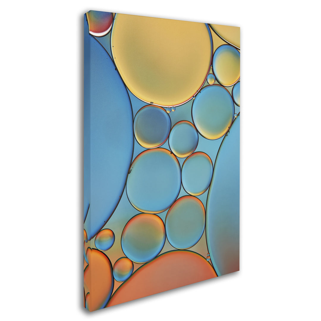 Cora Niele Blue and Apricot Drops Canvas Art 16 x 24 Image 2