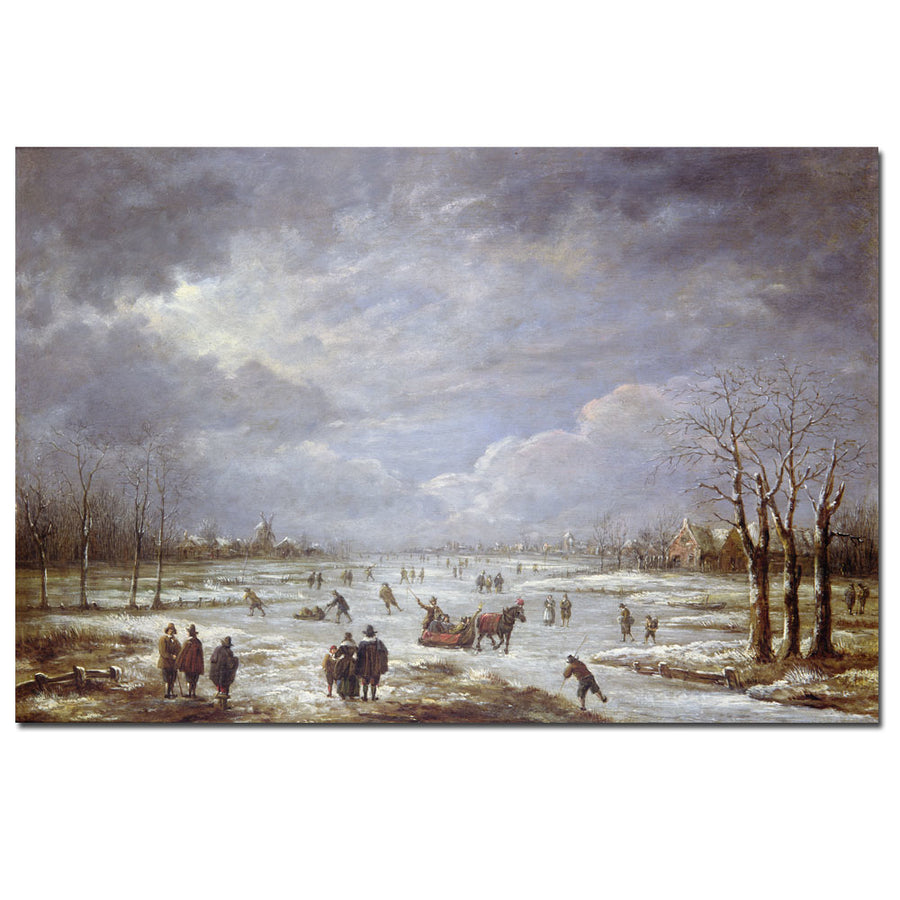 Aert van der Neer Winter Landscape Canvas Art 16 x 24 Image 1