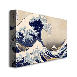 Kanagawa-Katsushika Hokusai The Great Wave III Canvas Art 16 x 24 Image 3