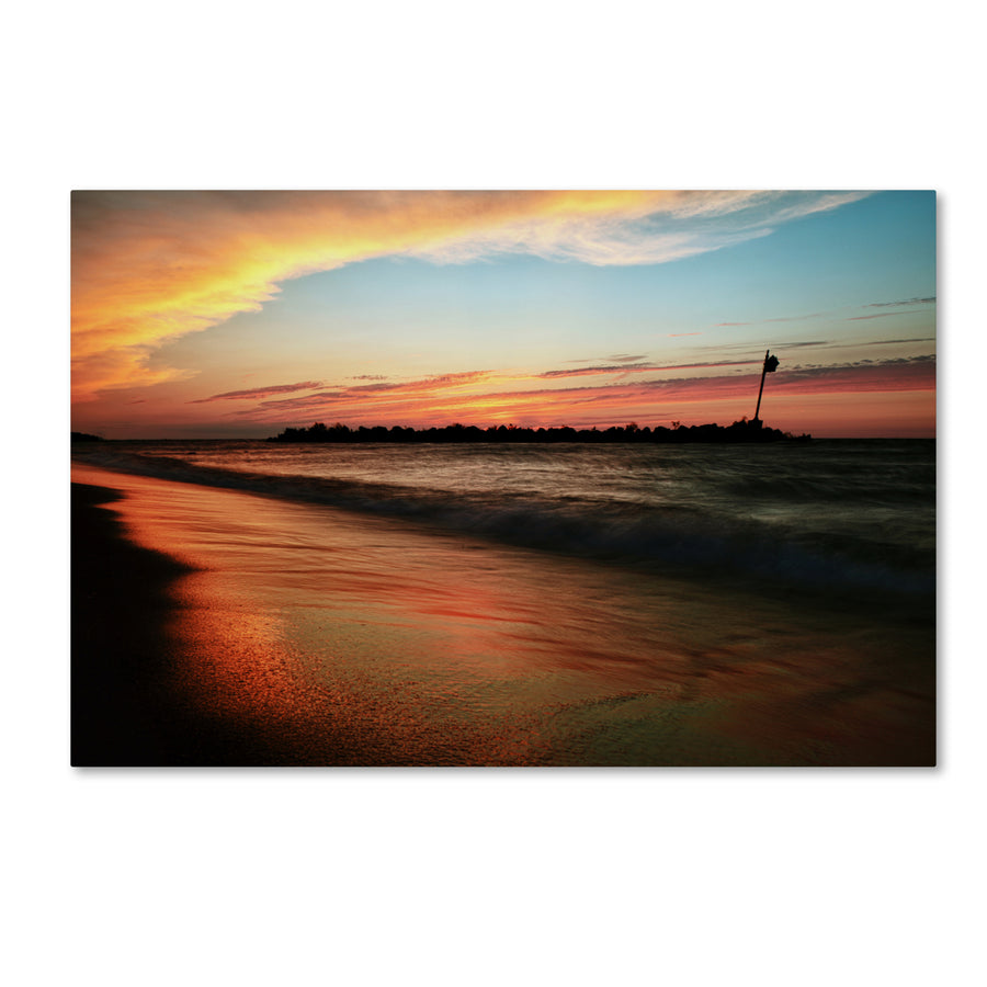 Jason Shaffer Lakeview Sunset Canvas Art 16 x 24 Image 1