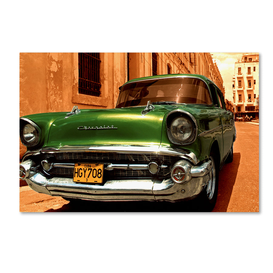 1957 Chevy Bel Air Canvas Art 16 x 24 Image 1