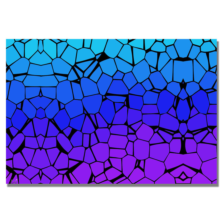 Crystals of Blue and Purple Canvas Art 16 x 24 Image 1